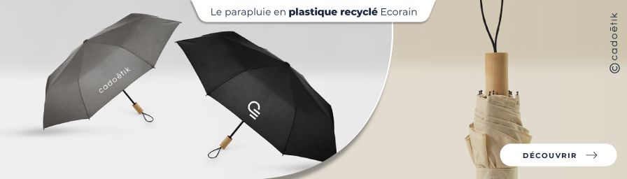 Parapluie plastique recyclé Ecorain personnalisé - desktop