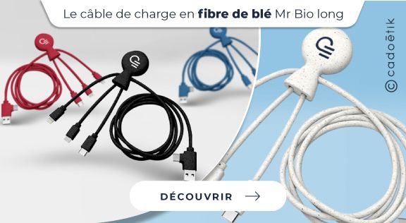 Câble charge fibre blé Mr Bio long - mobile