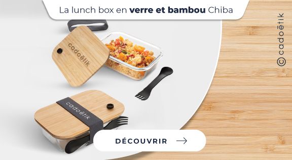 Lunch box verre bambou Chiba personnalisée - mobile