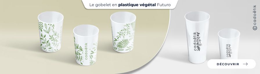 Gobelet plastique végétal Futuro personnalisé - desktop