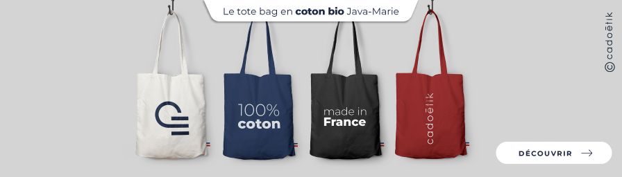 Tote bag coton bio Java-Marie personnalisé - desktop