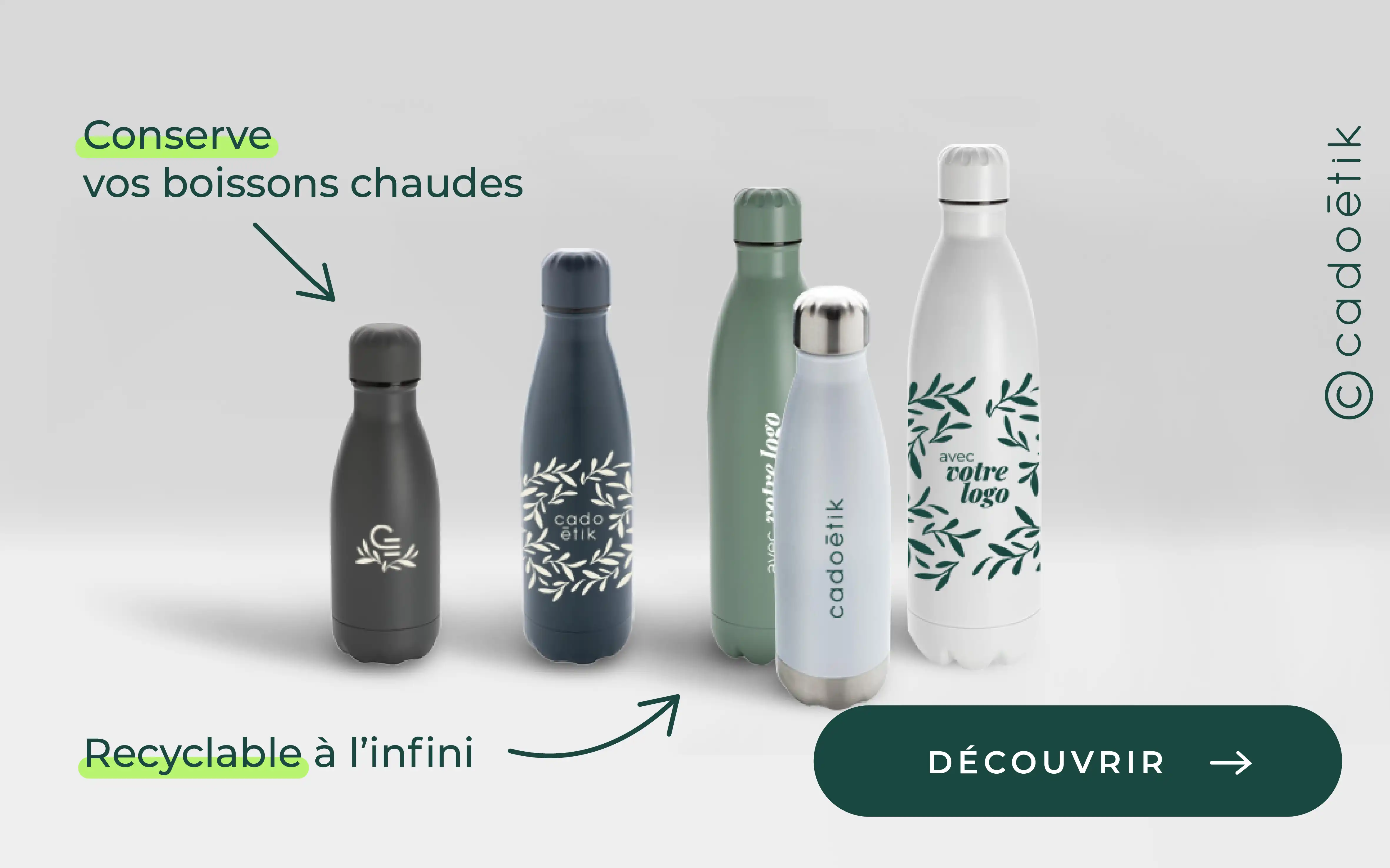Bouteilles isothermes inox drinox personnalisées - mobile
