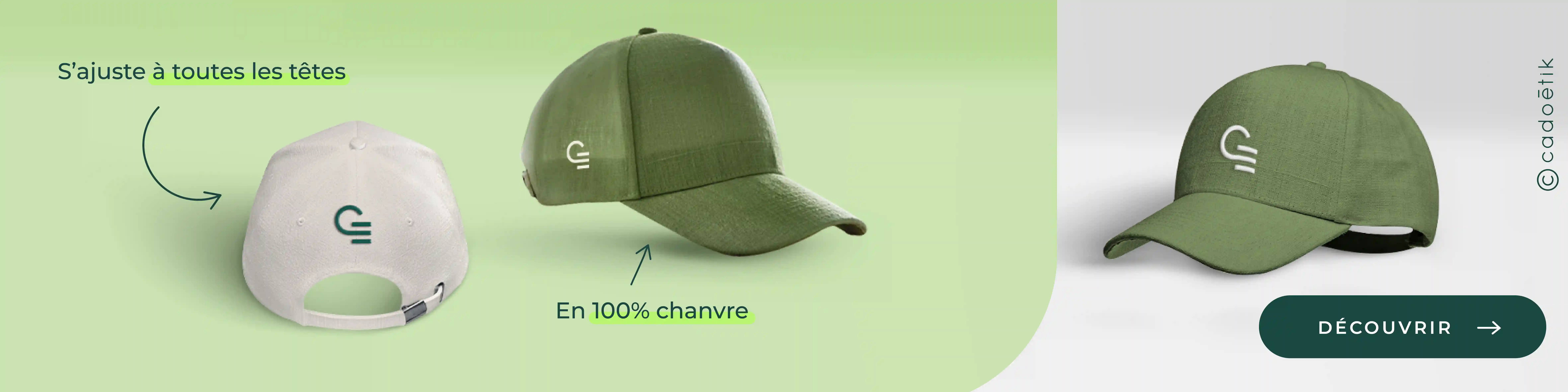 Casquette chanvre Naima personnalisée - dekstop