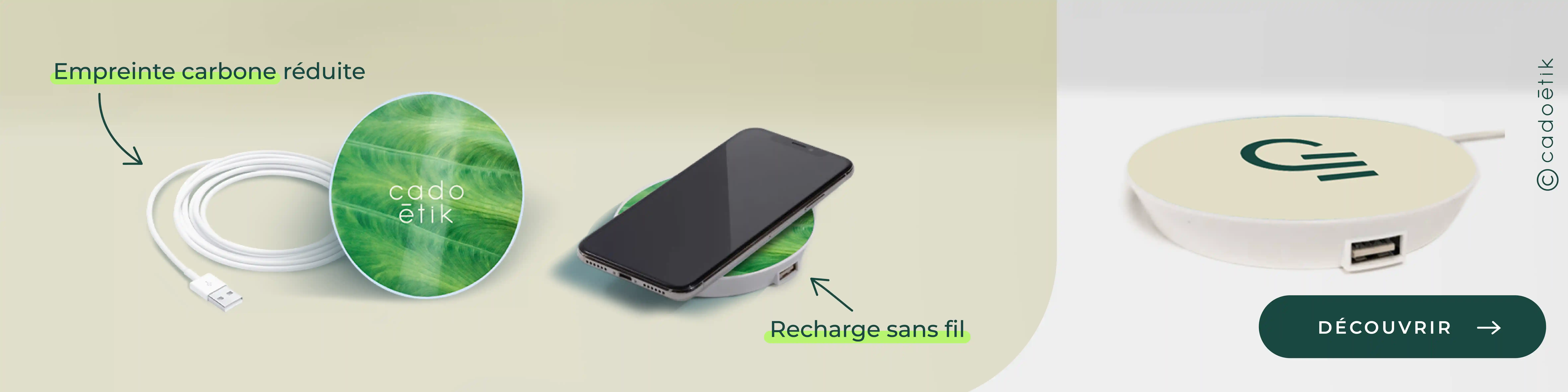 Chargeur inducion plastique recyclé Watt's Up personnalisé - desktop