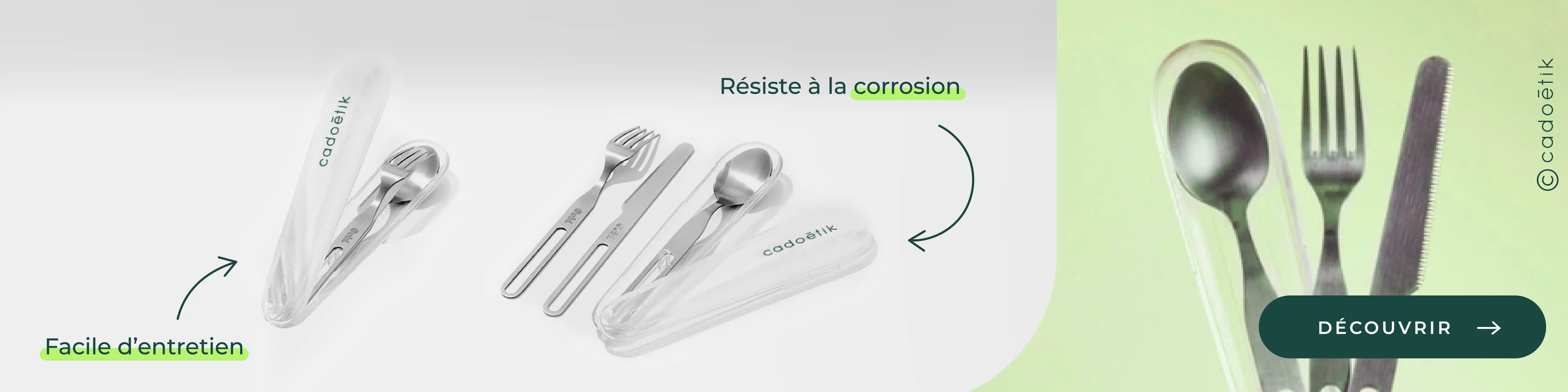 Kit couverts inox recyclé Gobi personnalisés - desktop