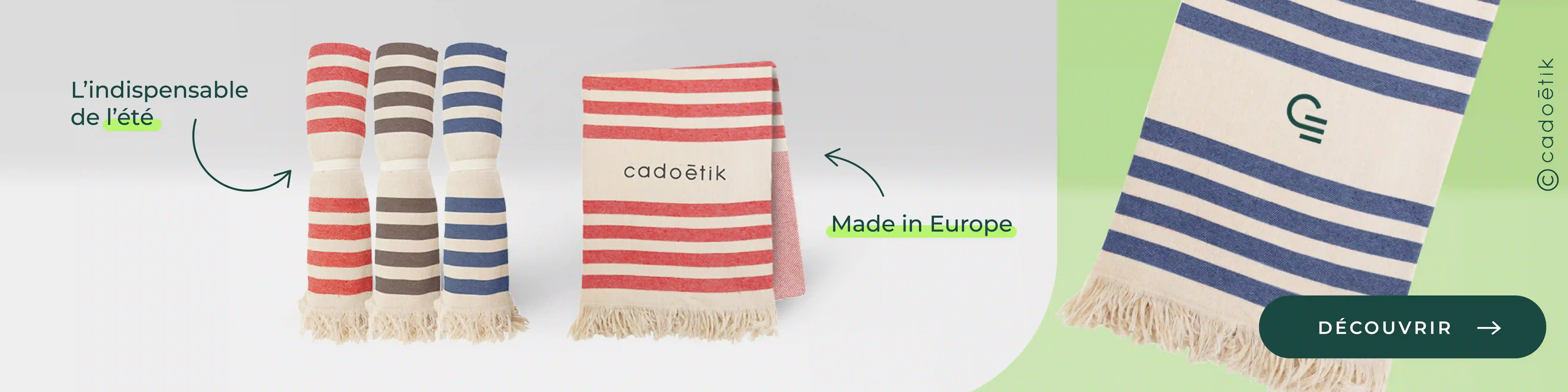 Serviette fouta recyclé Azov personnalisée - desktop