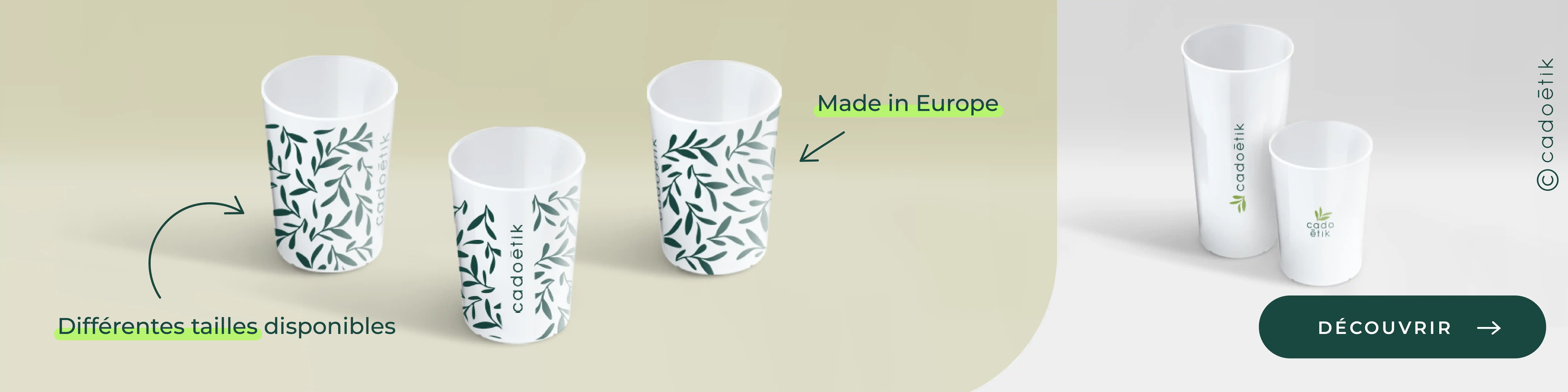 Gobelet plastique végétal Futuro personnalisé - desktop