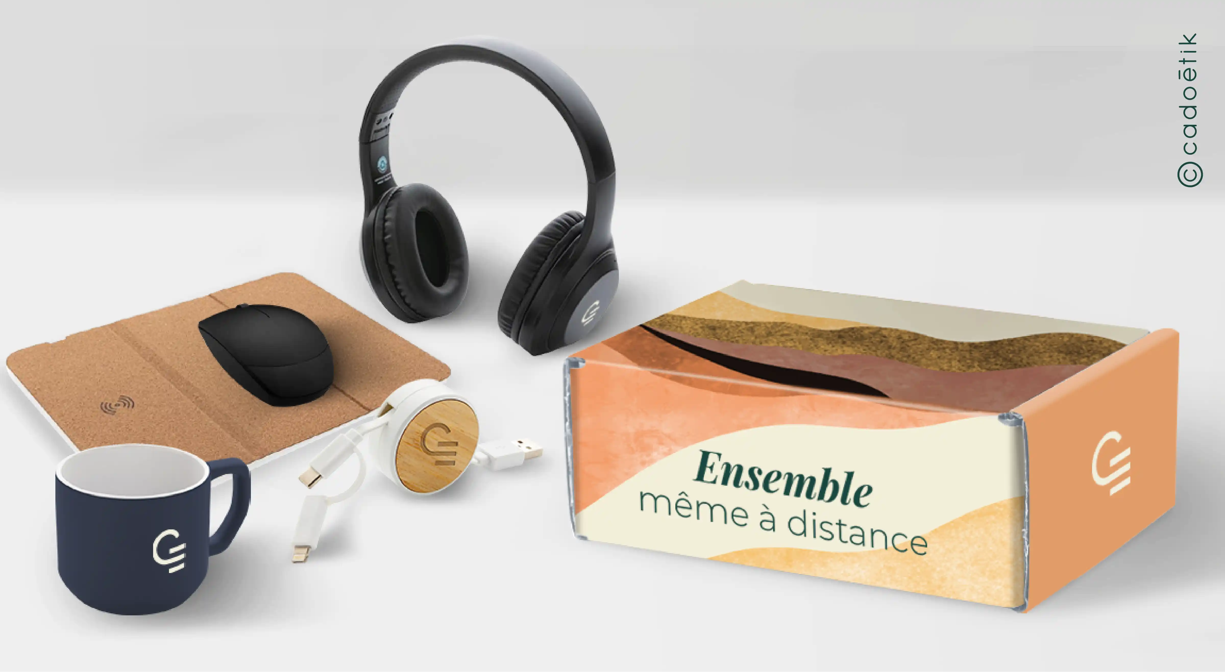 Idées box cadeau entreprise télétravail - mobile