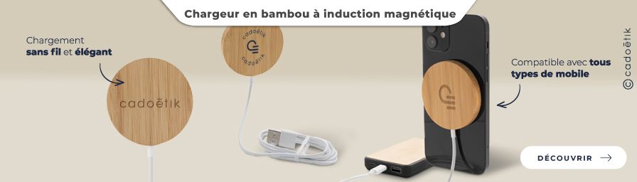 Goodies entreprise innovant – Chargeur à induction magnétique – Desktop