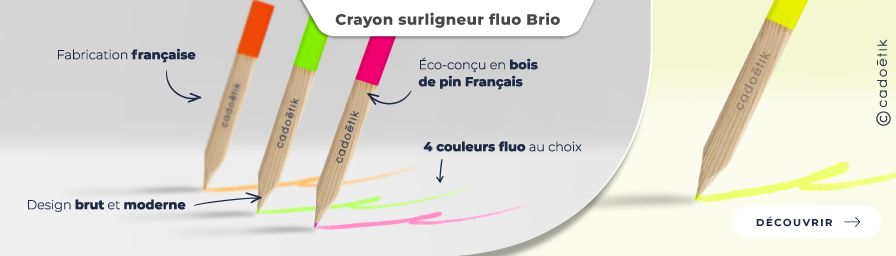 Goodies entreprise innovant – Crayon surligneur zéro plastique – Desktop