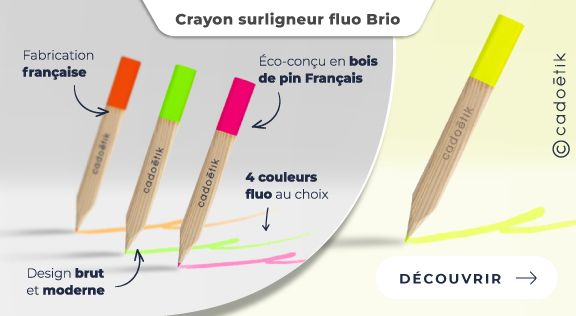 Goodies entreprise innovant – Crayon surligneur zéro plastique - Mobile