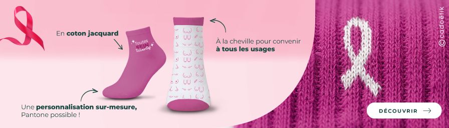 Goodies octobre rose - Desktop : les chaussettes jacquard