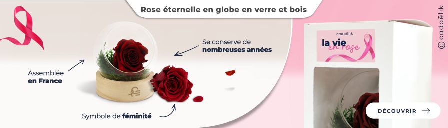 Goodies octobre rose : rose éternelle personnalisée