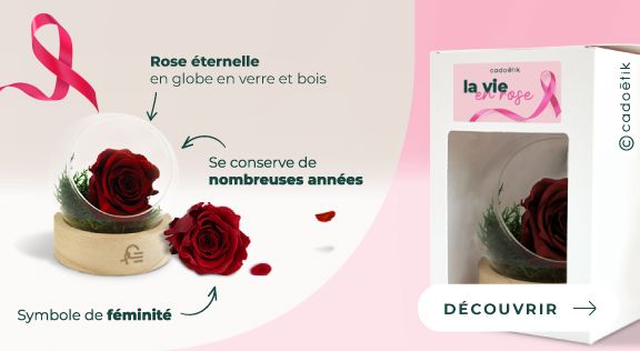Goodies octobre rose : rose éternelle personnalisée