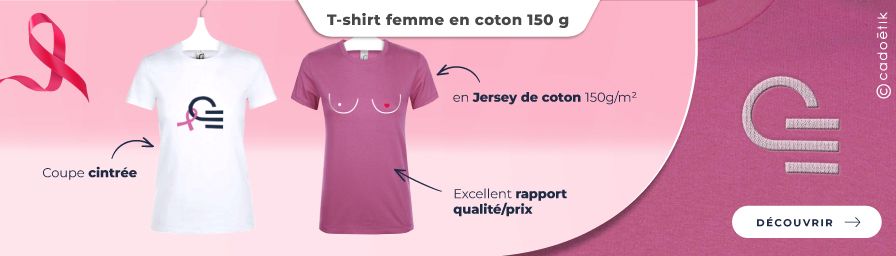 Goodies octobre rose : t-shirt avec logo