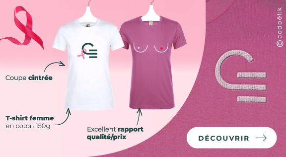 Goodies octobre rose : t-shirt avec logo