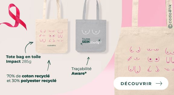 Goodies octobre rose : tote bag publicitaire